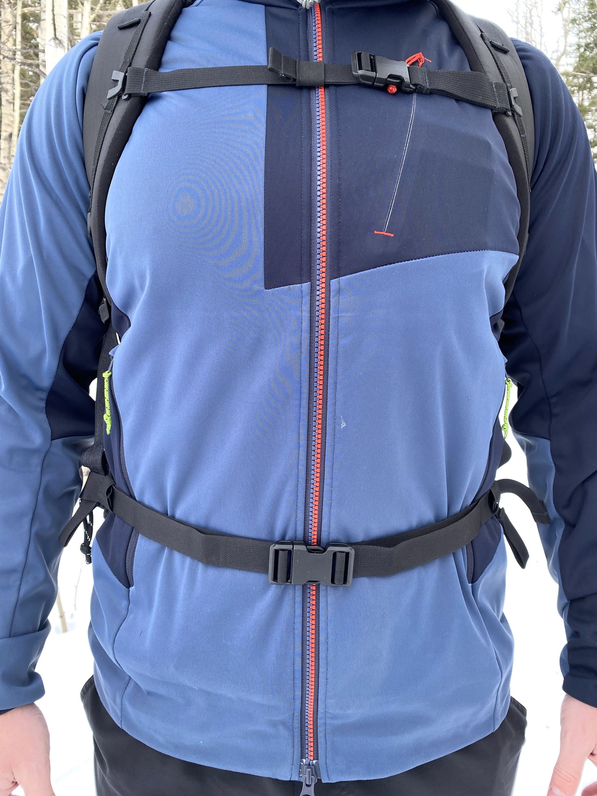 Topo Designs Mountain Pack 28L | Comfortable harness system.
